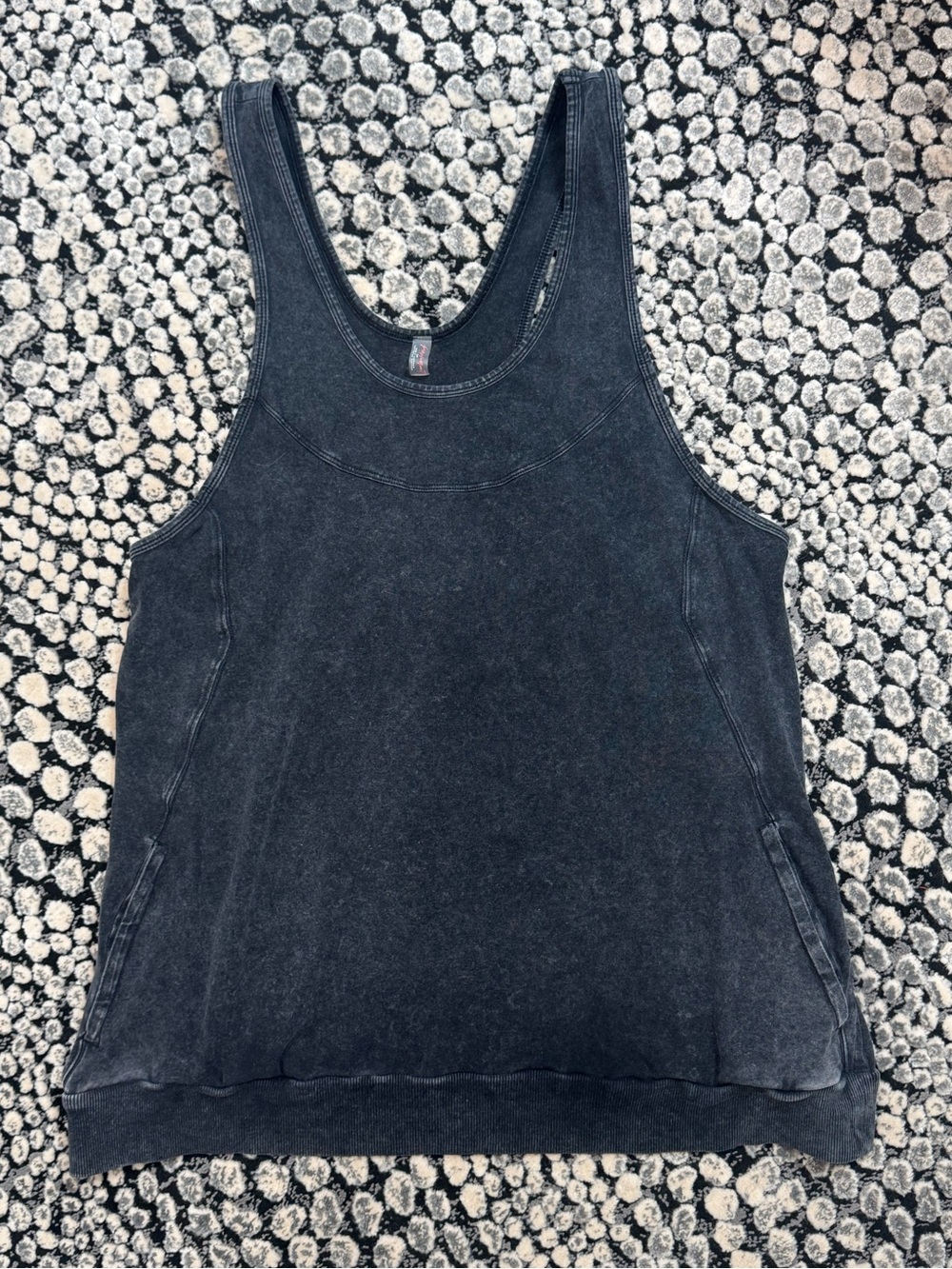 π Free People Washed Black Charcoal Racerback Tank Top with pockets π - Picture 9 of 15